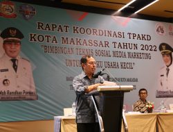 Rakor TPAKD, Sekda Makassar Dorong Pelaku UMKM Pasarkan Produk Lewat Media Sosial