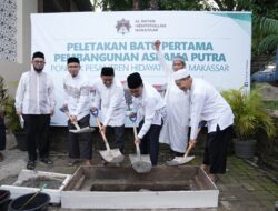 Wali Kota Makassar Lakukan Peletakan Batu Pertama Pembangunan Asrama Putra Ponpes Hidayatullah 