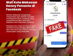 Dinas Kominfo Makassar Imbau Masyarakat Waspada, Oknum Penipu Catut Nama Wali Kota Danny Pomanto di Facebook