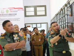 PJ Sekda Makassar Dampingi Pangdam XIV Hasanuddin Lakukan Kunjungan Kerja di War Room Kodim 1408 Makassar