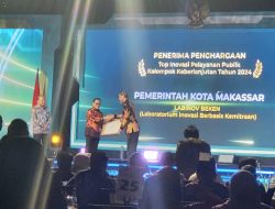 Gebyar Pelayanan Prima 2024, Pemkot Makassar Raih Penghargaan 5 Terbaik Inovasi Kelompok Berkelanjutan